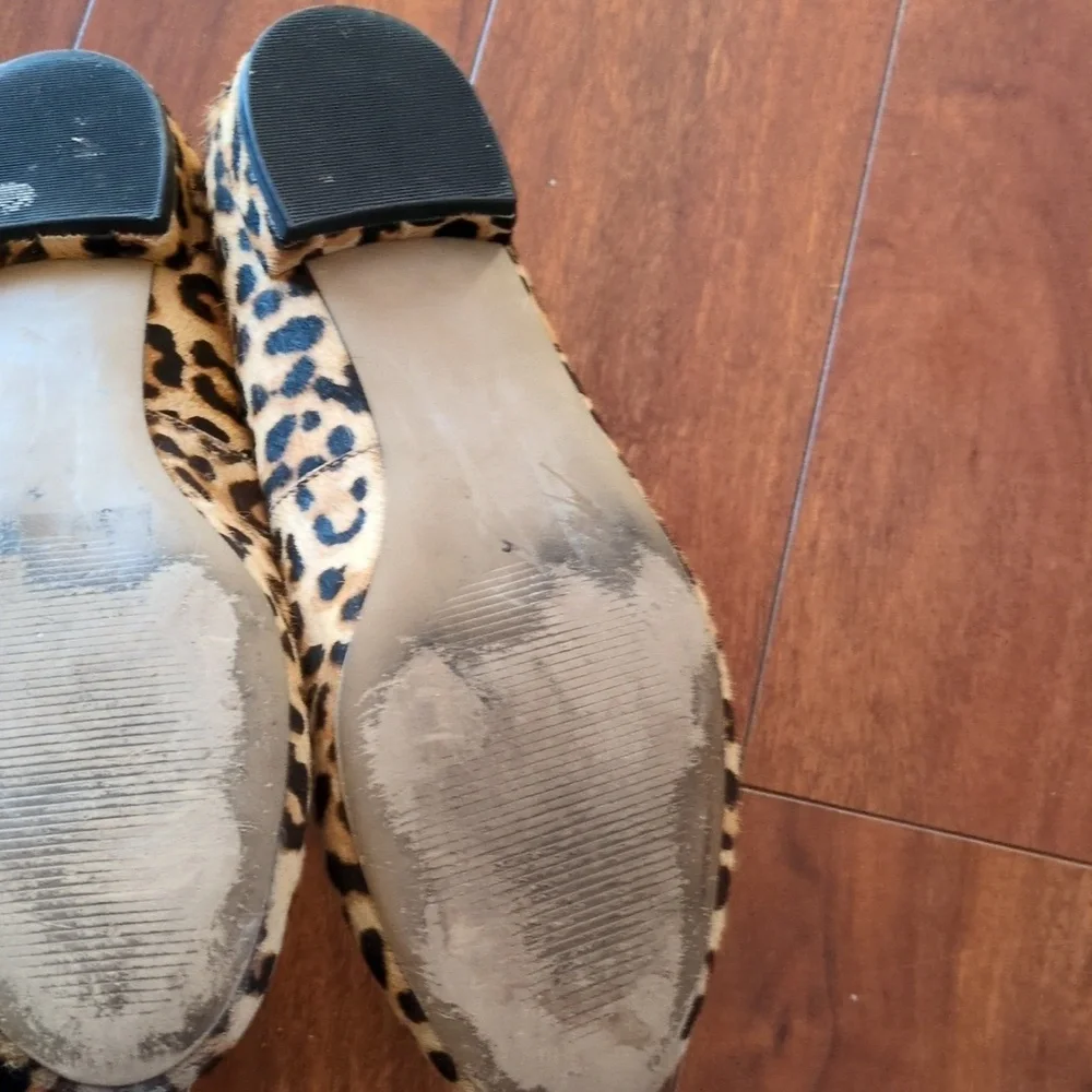 Steve Madden Calf  Hair Animal Print Flats - Picture 4 of 4